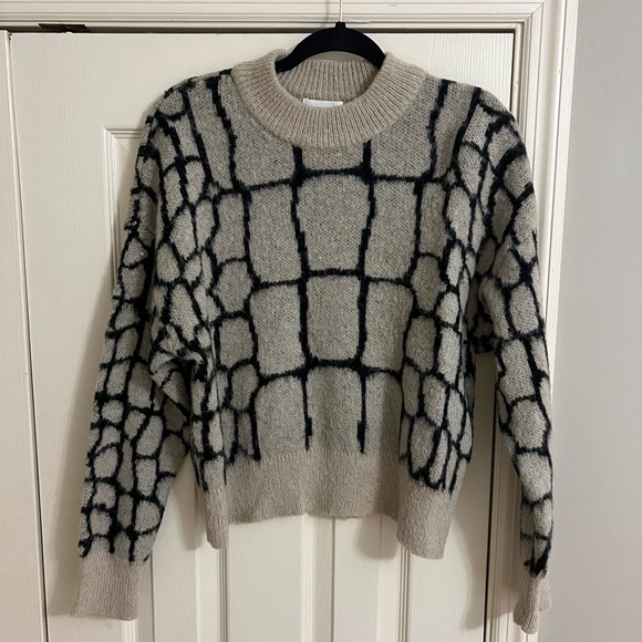 Object Sweater with all-over pattern model 'Melanie' in beige - Picture 5 of 7